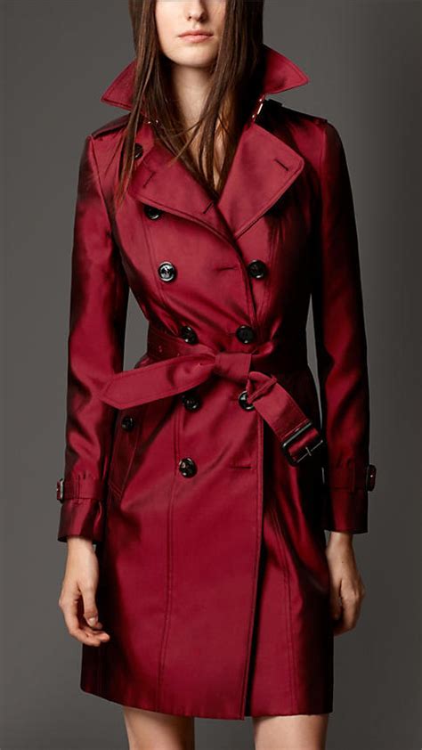 burgundy burberry trench coat|burberry trench coats damen.